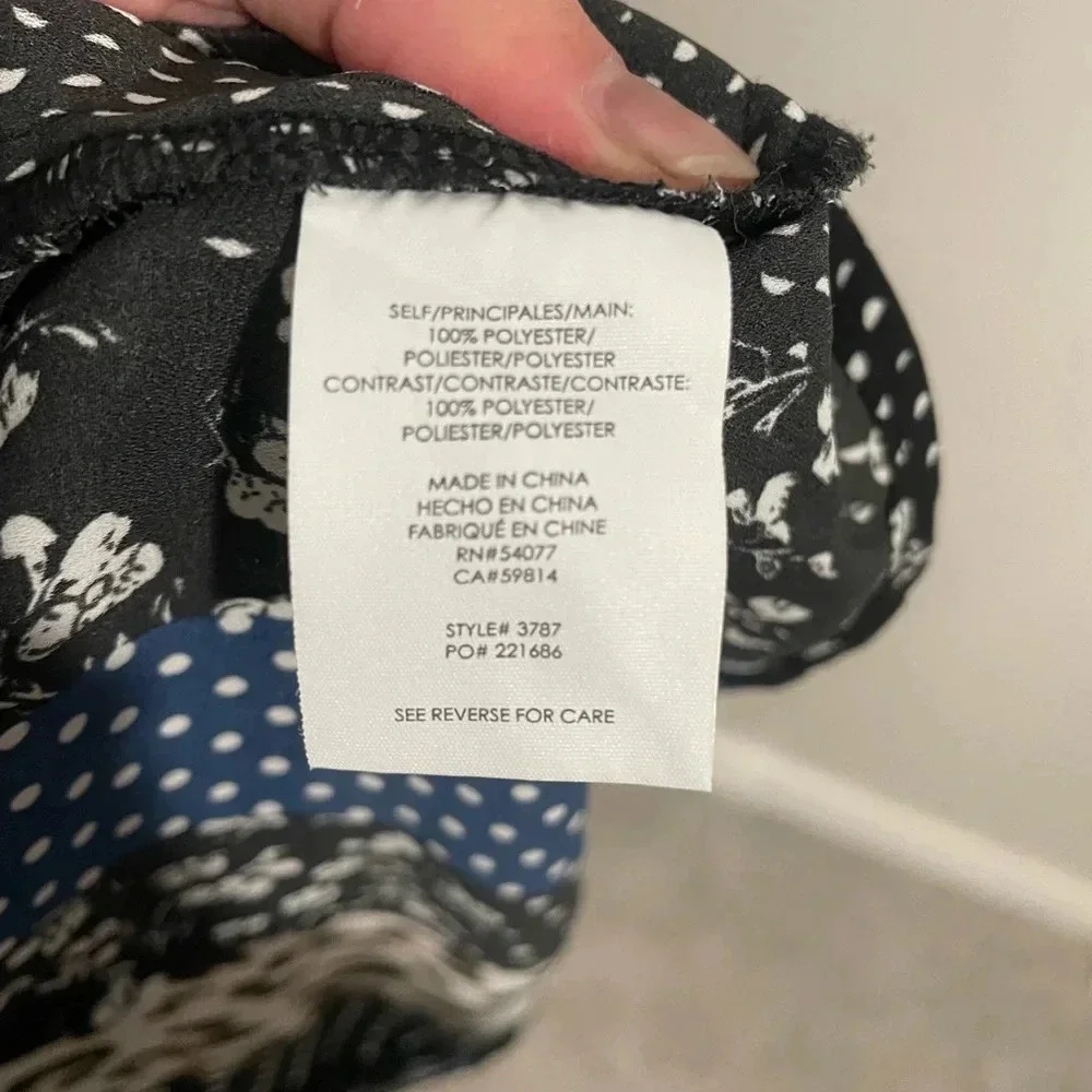 Cabi Crossover Mixed Print Tank Blouse Style‎ 3787